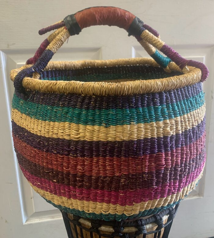 round Shaped Straw Basket