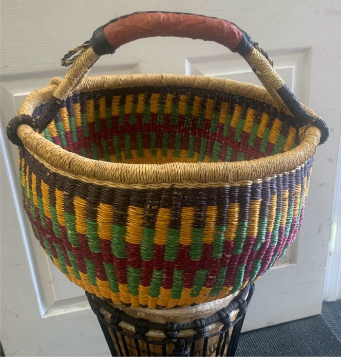 Handmade Ghana Straw basket